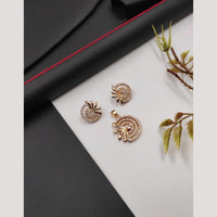 Manisha Jewellery Sparkling Austrian Diamond Pendant Set