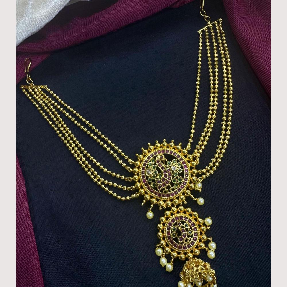 Manisha Jewellery Premium Austrian Stone And Pearl Hair Accessories