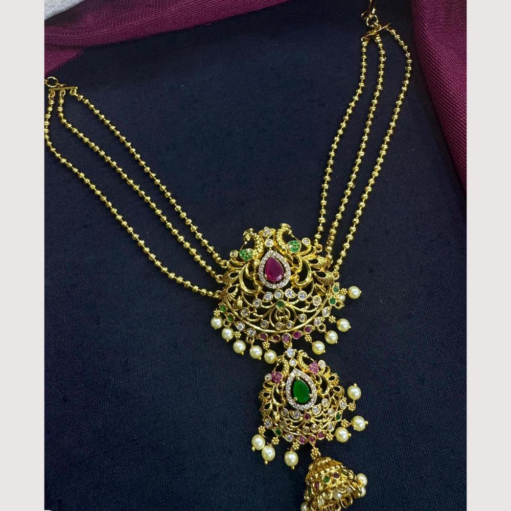 Manisha Jewellery Premium Austrian Stone And Pearl Hair Accessories