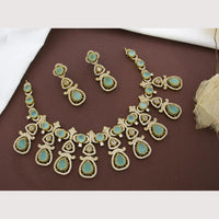 Manisha Jewellery Sparkling Austrian Diamond Look Necklace Set
