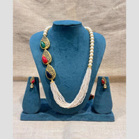 Manisha Jewellery Vibe of Royalty Pota Stone And Pearl Necklace Set