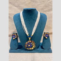 Manisha Jewellery Festival-Ready Pearl Meenakari Necklace Set