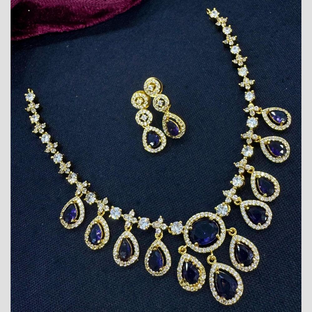 Manisha Jewellery Regal Spark Crystal And Austrain Stone Fashion Necklace Set