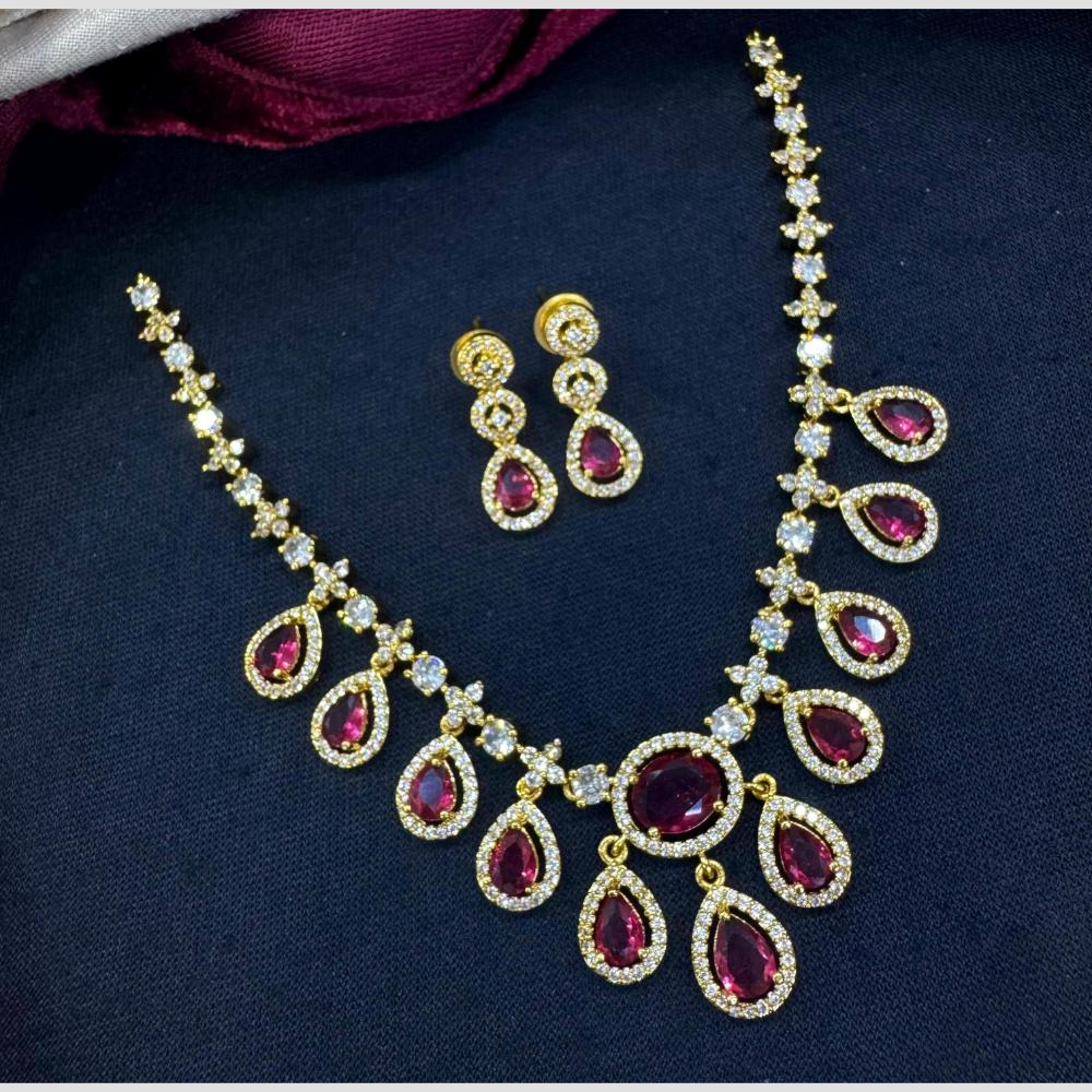 Manisha Jewellery Regal Spark Crystal And Austrain Stone Fashion Necklace Set