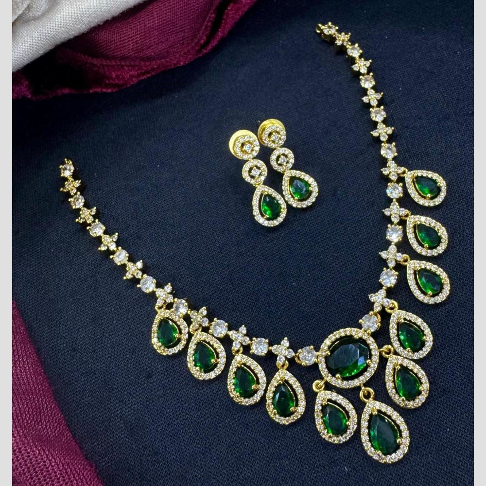 Manisha Jewellery Regal Spark Crystal And Austrain Stone Fashion Necklace Set