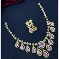 Manisha Jewellery Regal Spark Crystal And Austrain Stone Fashion Necklace Set