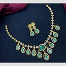 Manisha Jewellery Regal Spark Crystal And Austrain Stone Fashion Necklace Set