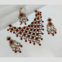 Manisha Jewellery Styled to Shine Crystal Stone And Beads Elegant  Necklace Set