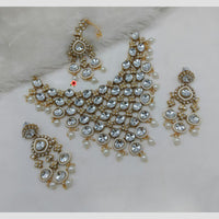 Manisha Jewellery Styled to Shine Crystal Stone And Beads Elegant  Necklace Set