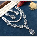 Manisha Jewellery Sparkle Blossom Crystal And Austrain Stone Evening Spark Necklace Set