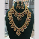 Manisha Jewellery Pota Stone and Pearl Necklace Combo Set