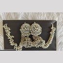 Manisha Jewellery Oxidized Jhumki with Kan chain and Mini Bell Drops