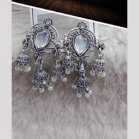 Manisha Jewellery Antique Jhumka Earrings with Pearl Drops