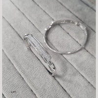 Manisha Jewellery Silver Glow Rhodium Kada (Single Piece Only)