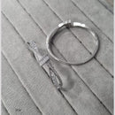 Manisha Jewellery Silver Glow Rhodium Kada (Single Piece Only)