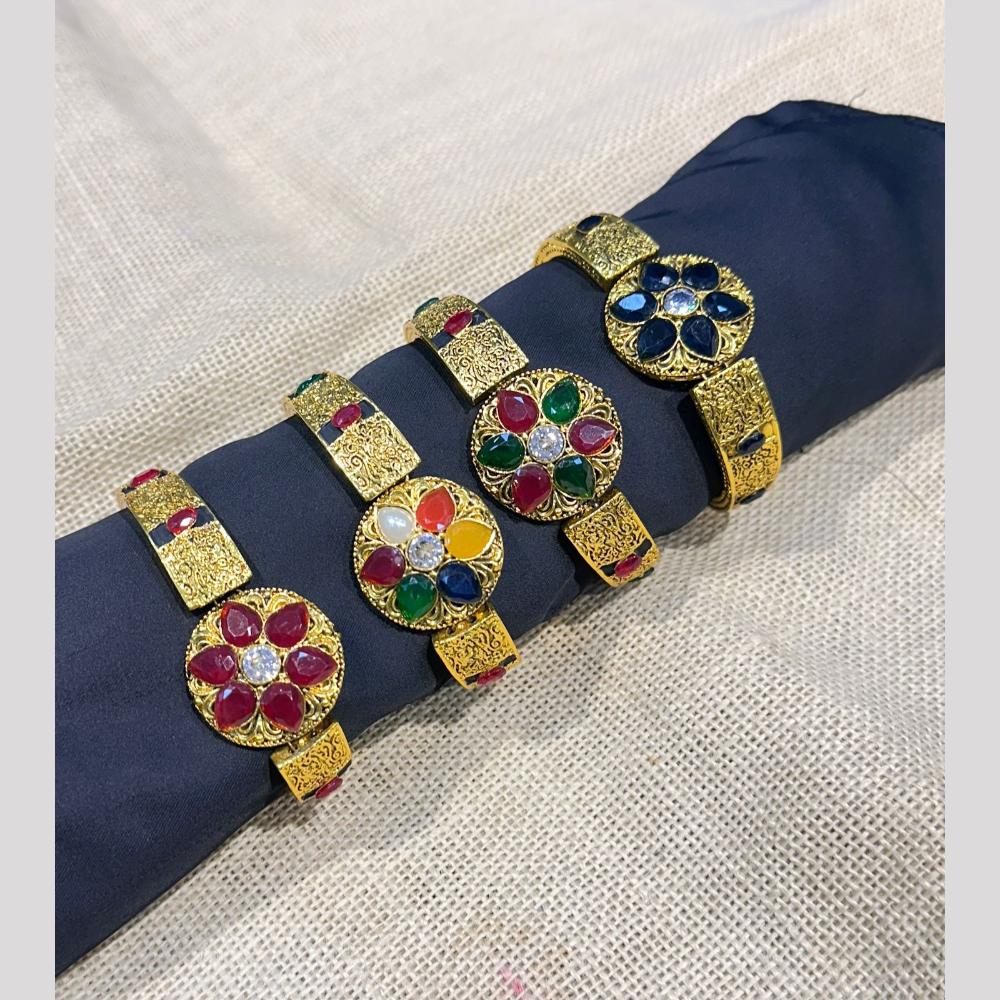 Manisha Jewellery Ethic Look Pota Stone Bracelets (Single Piece Only)
