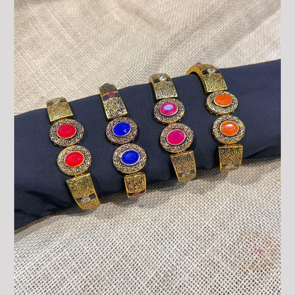 Manisha Jewellery Ethic Look Pota Stone Bracelets (Single Piece Only)