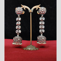 Manisha Jewellery Elegant Oxidised Pearl Jhumki Earrings