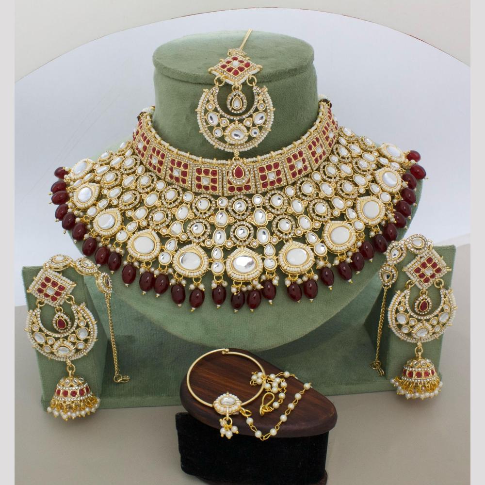 Manisha Jewellery Opulent Rani Haar Inspired Kundan Choker Necklace Set