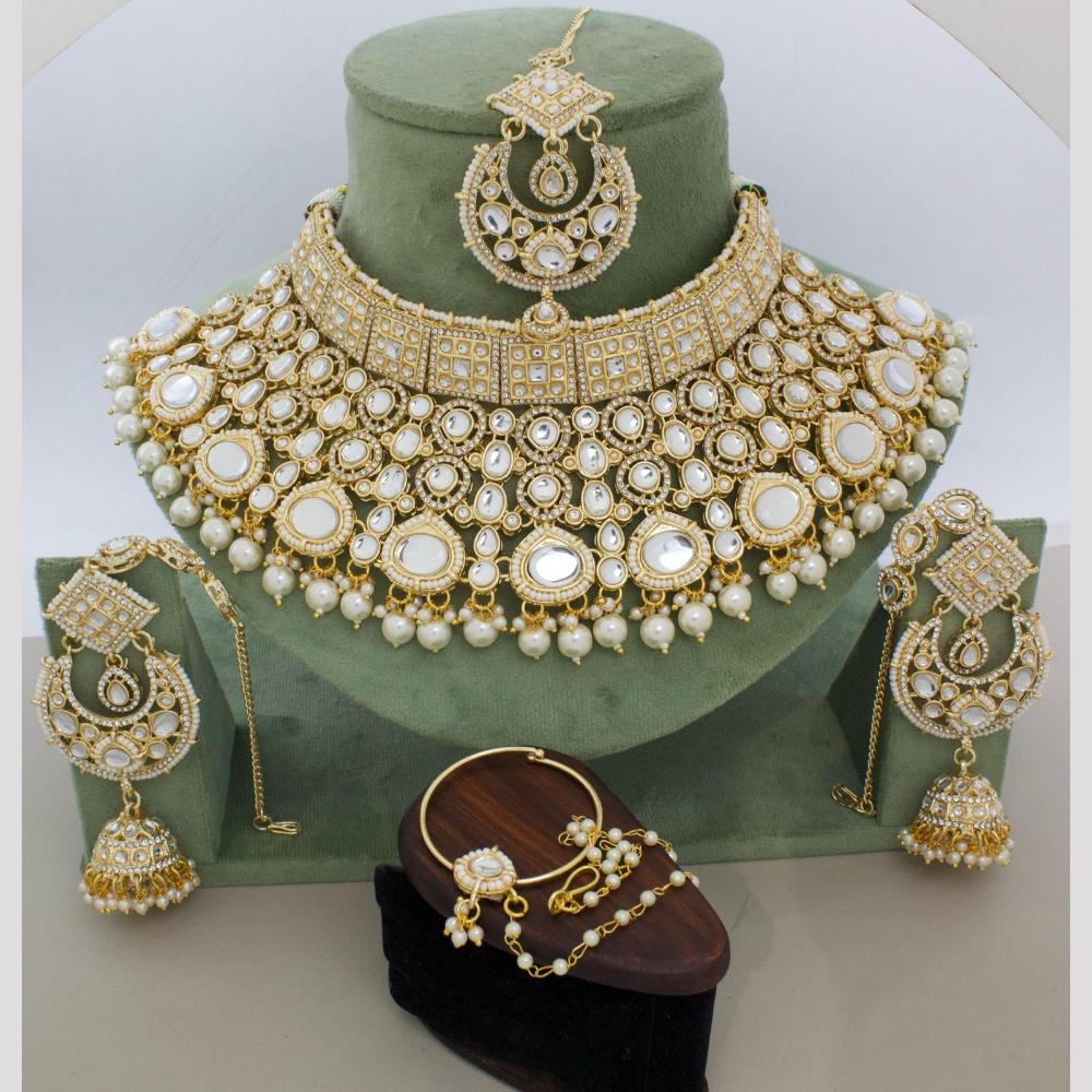 Manisha Jewellery Opulent Rani Haar Inspired Kundan Choker Necklace Set