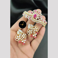 Manisha Jewellery American Diamond Earrings and Bracelet Set