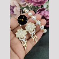 Manisha Jewellery American Diamond Earrings and Bracelet Set