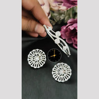 Manisha Jewellery American Diamond Earrings and Bracelet Set