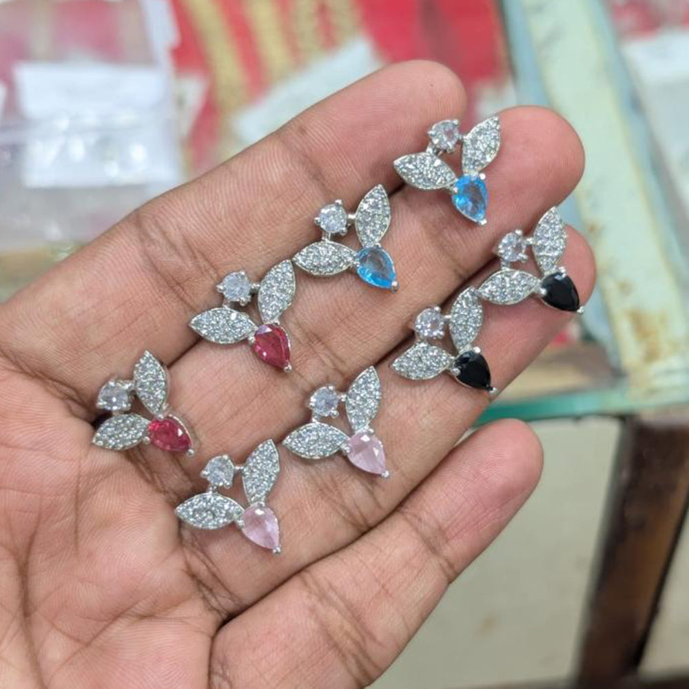 Manisha Jewellery Austrian Stone Elegant Leaf Design with Colored Drops