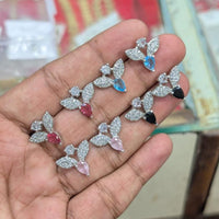 Manisha Jewellery Austrian Stone Elegant Leaf Design with Colored Drops