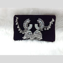 Manisha Jewellery Oxidized Rhodium Jhumka Earrings with Chain