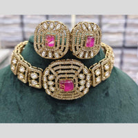 Manisha Jewellery Kundan Stone with Rudy Center Necklace Set