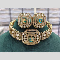 Manisha Jewellery Kundan Stone with Rudy Center Necklace Set
