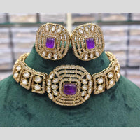 Manisha Jewellery Kundan Stone with Rudy Center Necklace Set