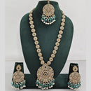 Manisha Jewellery Crystal And Pearl Long Necklace Set