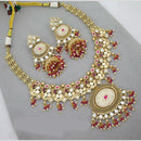 Manisha Jewellery Traditional Meenakari Necklace Set with Kundan and Pearls