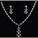 Manisha Jewellery Dazzling American Diamond  Necklace and Earrings
