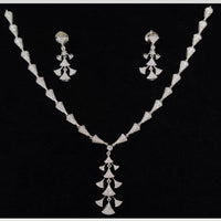 Manisha Jewellery Dazzling American Diamond  Necklace and Earrings
