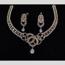 Manisha Jewellery Dazzling American Diamond  Necklace and Earrings