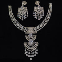 Manisha Jewellery Statement American Diamond Necklace Set