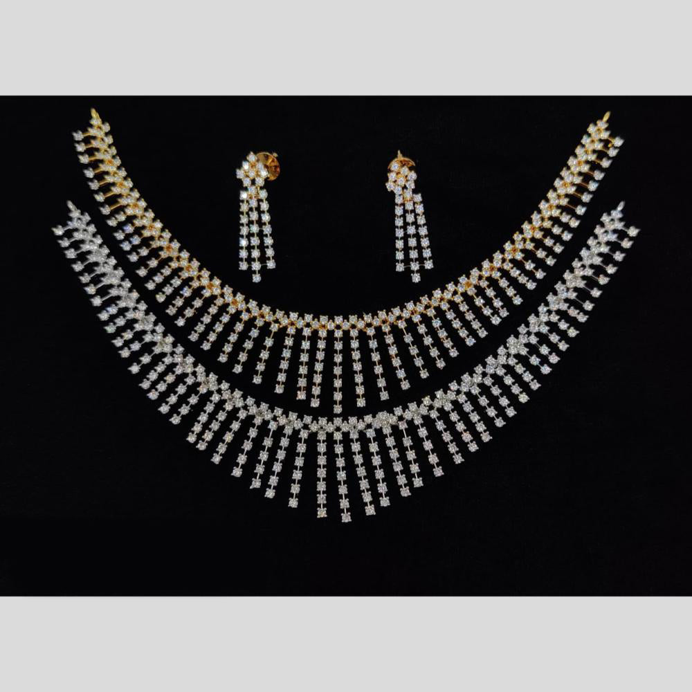 Manisha Jewellery Imperial American Diamond Necklace Set