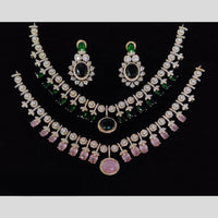 Manisha Jewellery Majesty American Diamond Necklace Set