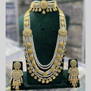 Manisha Jewellery Premium Designer Kundan with Pearl Double Necklace Set