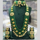 Manisha Jewellery Premium Designer Kundan with Pearl Double Necklace Set