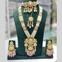 Manisha Jewellery Premium Designer Kundan With Beads Double Necklace Set