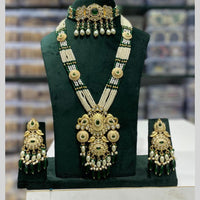 Manisha Jewellery Premium Designer Kundan With Beads Double Necklace Set