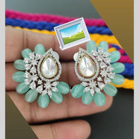 Manisha Jewellery Classic American Diamond Earrings With Beads