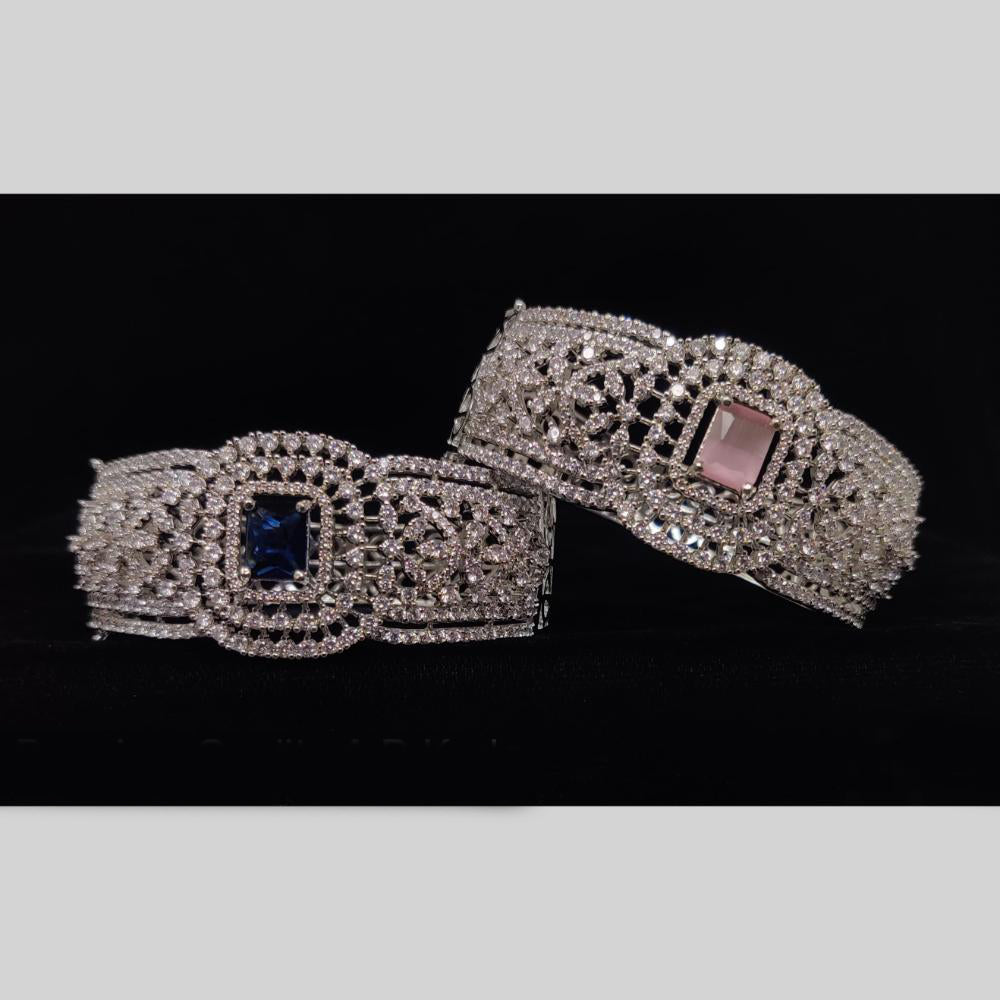 Manisha Jewellery Antique Finish American Diamond Openable Bracelet