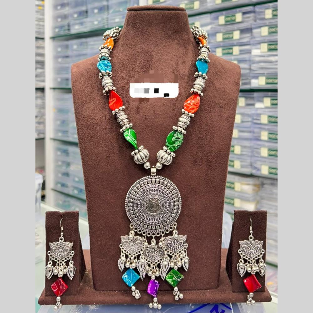 Manisha Traditional Oxidised Jewellery Set  Tribal Necklace for Dandiya Nights