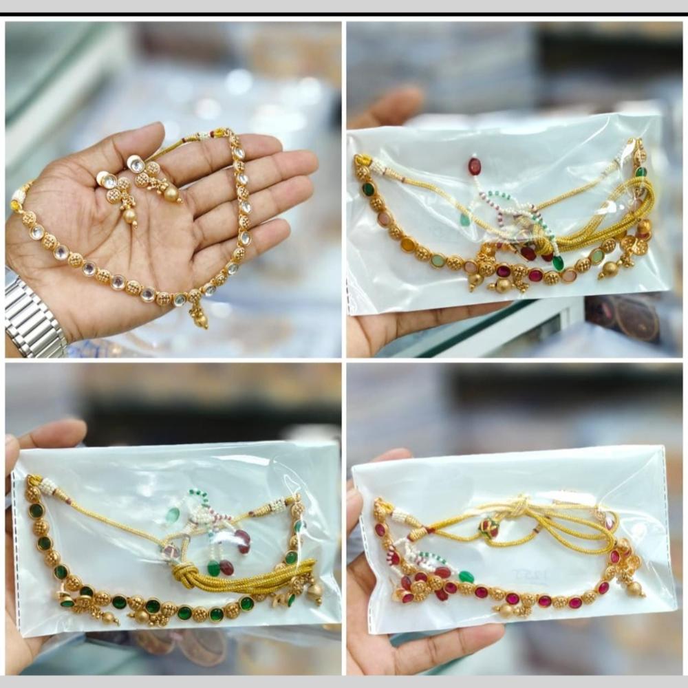 Manisha Jewellery Statement Necklace with Pota Stones Ethnic Glam for Special Occasions