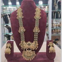 Manisha Jewellery Ethnic Long TempleNecklace Set with Goddess Motif